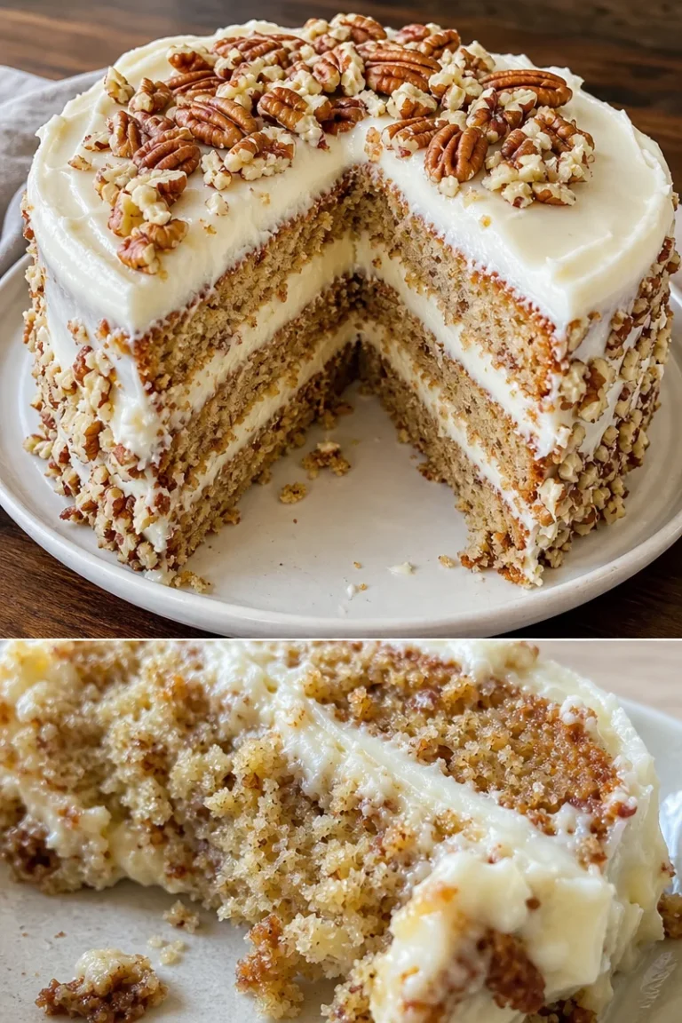 Italienischer Creme Kuchen auf einem eleganten Dessertteller