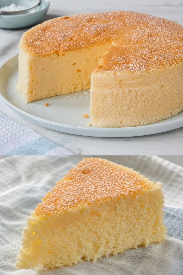 Leckeres japanisches Käsekuchen Rezept mit fluffiger Konsistenz