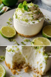 Joghurt Limetten Mousse Rezept 11 Erfrischendes Joghurt Limetten Mousse in einer Schüssel serviert.