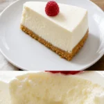 Delizierter Käsekuchen mit cremiger Füllung auf knusprigem Boden