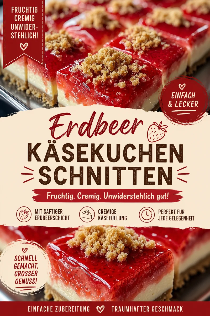 Leckere Erdbeer-Käsekuchen Bites – Der perfekte süße Snack! - Du hast Lust auf etwas Süßes, aber keinen großen Kuchen? Unsere Erdbeer-Käsekuchen Bites sind die ideale Lösung! Cremig, fruchtig und mit einem knusprigen Topping sind sie perfekt für jede Gelegenheit. Entdecke jetzt das Rezept und verwöhne dich und deine Liebsten! Teile deine Kreation mit uns! #KäsekuchenBites #Erdbeeren #Süßspeisen
