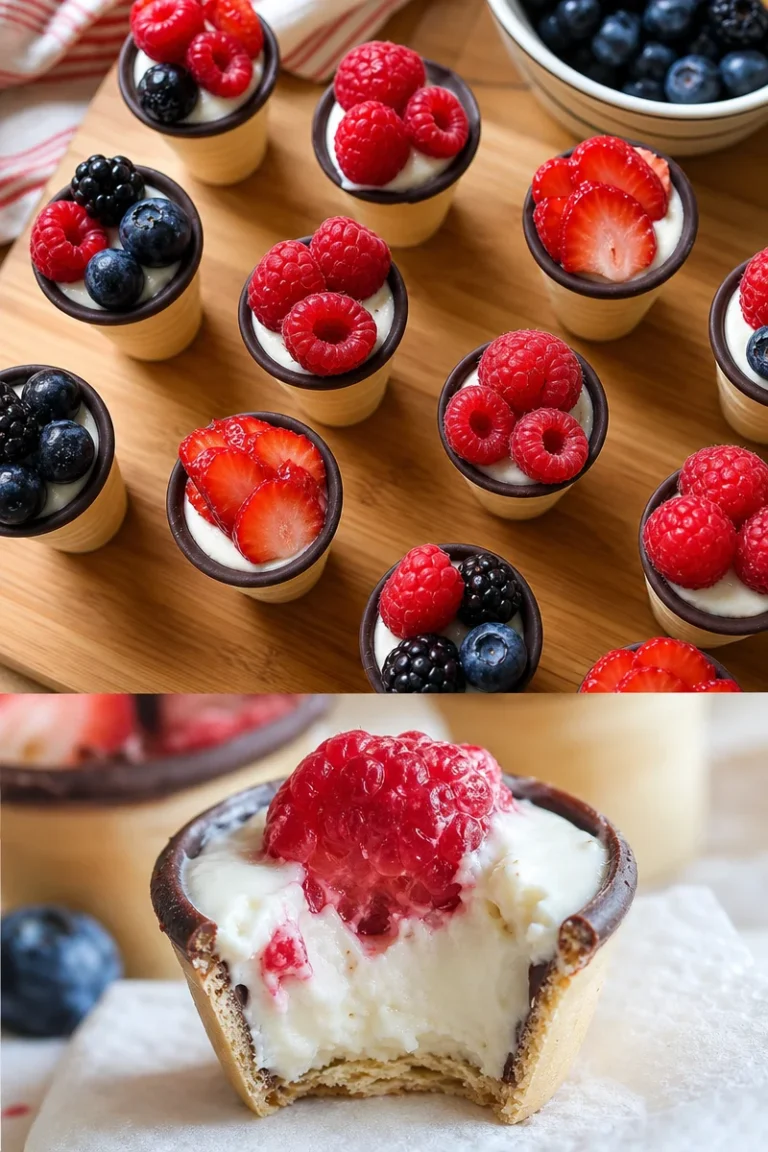 Obst-Dessert im Waffelbecher, Rezept für eine köstliche Nachspeise