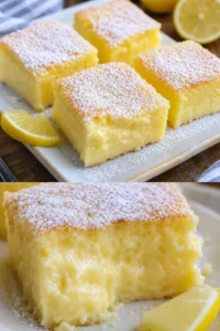 Magischer Zitronenpuddingkuchen Rezept 4 Saftiger Zitronenpuddingkuchen mit frischer Zitrone und cremiger Textur
