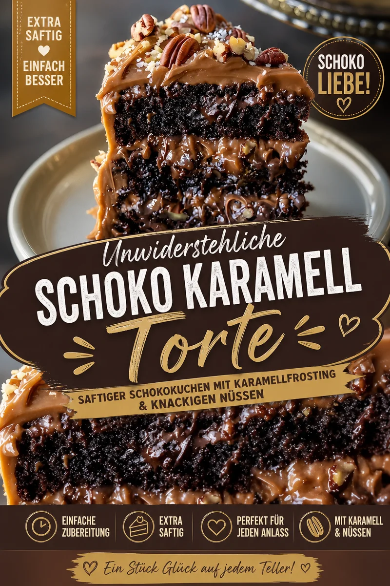 Verwöhne dich mit diesem köstlichen Schoko Karamell Pekanuss Kuchen Rezept Verwöhne dich mit diesem köstlichen Schoko Karamell Pekanuss Kuchen Rezept - Hast du Lust auf eine süße Versuchung? Probiere unser Schoko Karamell Pekanuss Kuchen Rezept! Dieser Kuchen vereint saftigen Schokoladenteig, cremige Karamellsauce und knackige Pekannüsse zu einer perfekten Geschmackskomposition. Perfekt für besondere Anlässe oder einfach nur zum Genießen. Lass den Kuchen ein wenig durchziehen und gönn dir einen unvergesslichen Genuss! Probiere es gleich aus! #Kuchenrezepte #Backen #Süßspeisen