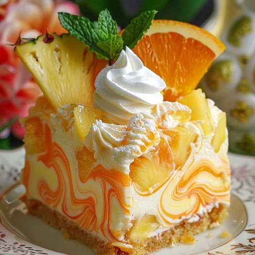 Ananas-Orangen-Käsekuchen Wirbel – Tropisch erfrischend genießen 3 Ananas-Orangen-Käsekuchen Wirbel – Tropisch erfrischend genießen