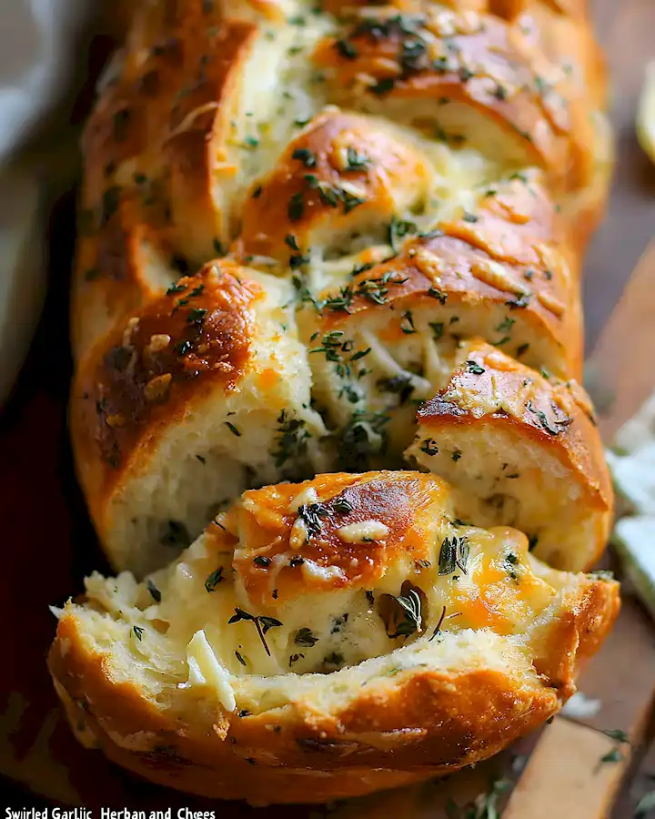 Aufgedrehtes Knoblauch Kräuter Käsebrot 3 Aufgedrehtes Knoblauch Kräuter Käsebrot