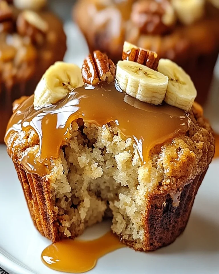 Bananen-Pekannuss-Muffins mit Karamell – Ein Gedicht! 3 Bananen-Pekannuss-Muffins mit Karamell – Ein Gedicht!