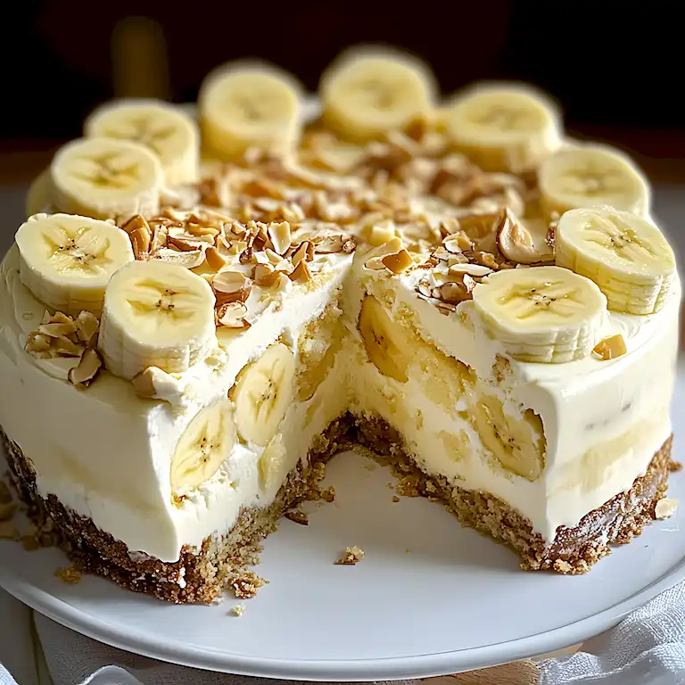 Bananenpudding-Crunch-Cheesecake: Knusprig-cremig für Gäste