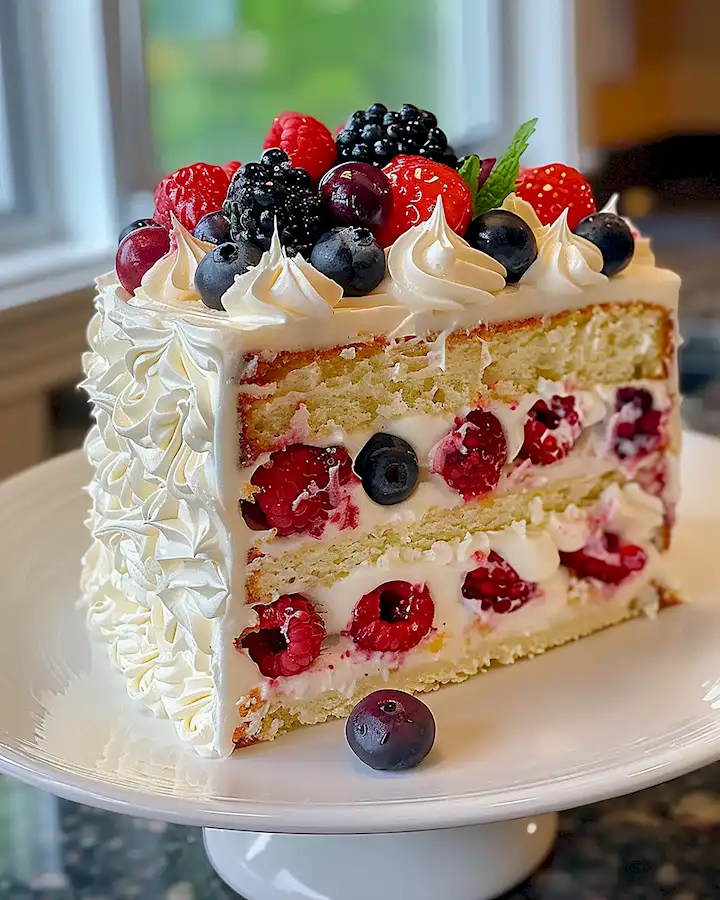 Beeren Sahnetorte: Leicht und fruchtig genießen 3 Beeren Sahnetorte: Leicht und fruchtig genießen