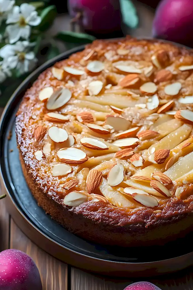 Birnen Mandel Kuchen Rezept Einfach Backen 3 Birnen Mandel Kuchen Rezept Einfach Backen