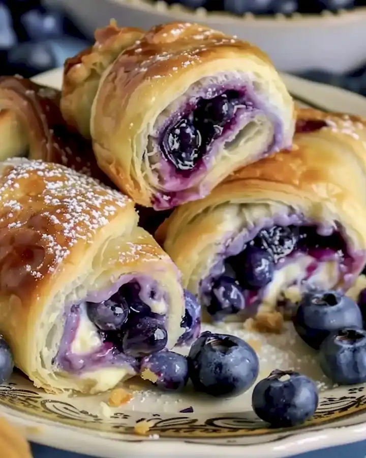 Blaubeer-Käsekuchen Schnecken: Einfach & Lecker 3 Blaubeer-Käsekuchen Schnecken: Einfach & Lecker