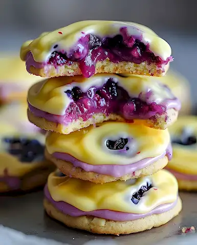 Blaubeer Zitronen Kekse Rezept: Süßer Genuss 3 Blaubeer Zitronen Kekse Rezept: Süßer Genuss