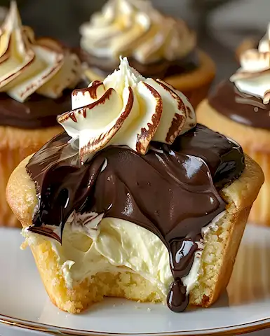 Boston Cream Pie Cupcakes: Traumhaft Cremig 3 Boston Cream Pie Cupcakes: Traumhaft Cremig