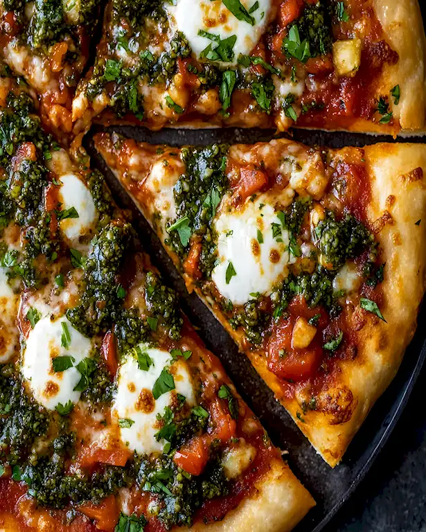 Brasilianische Pizza mit Chimichurri 3 Brasilianische Pizza mit Chimichurri