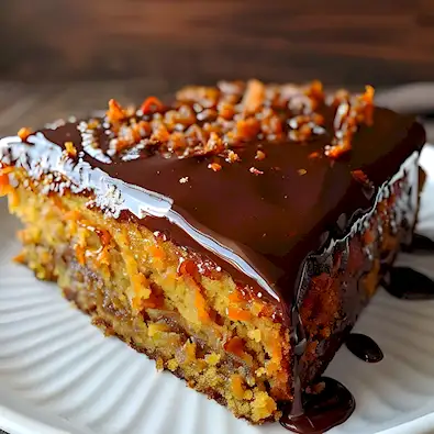 Brasilianischer Karottenkuchen mit Schokoglasur