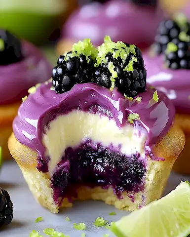 Brombeer Limetten Cheesecake Cupcakes Rezept 3 Brombeer Limetten Cheesecake Cupcakes Rezept