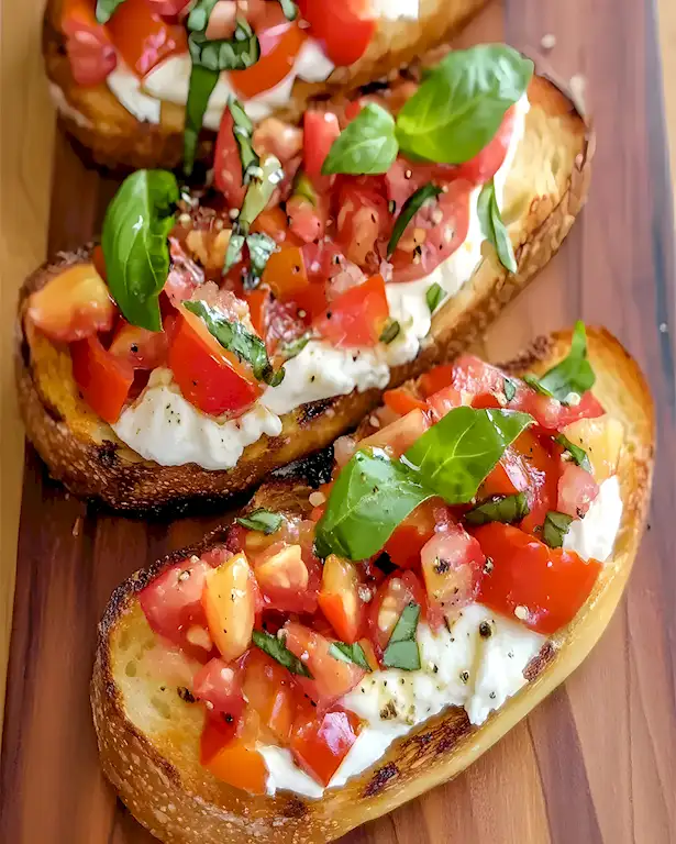 Burrata Bruschetta Rezept: Italienische Sommerfreude