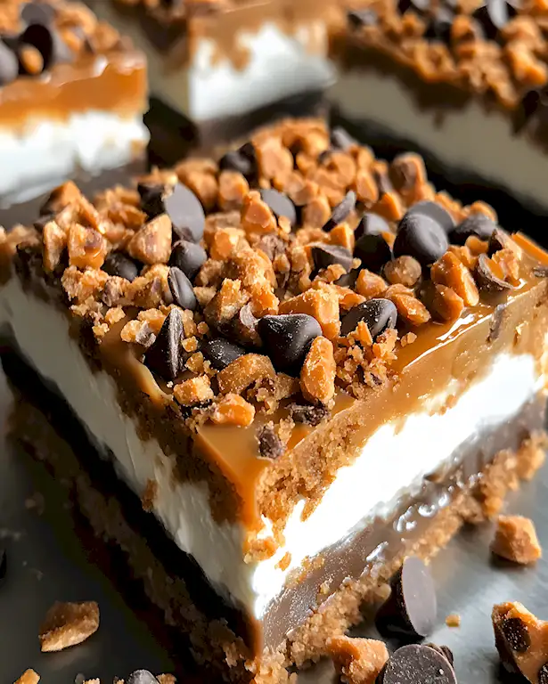 Butterfinger Karamell Crunch Schnitten: Süße Verführung 3 Butterfinger Karamell Crunch Schnitten: Süße Verführung