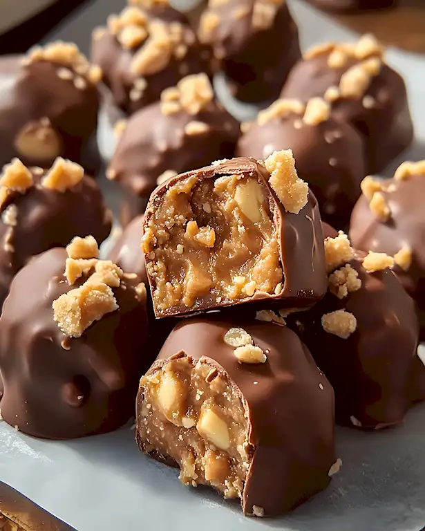 Butterfinger Kugeln ohne Backen schnell gemacht 3 Butterfinger Kugeln ohne Backen schnell gemacht