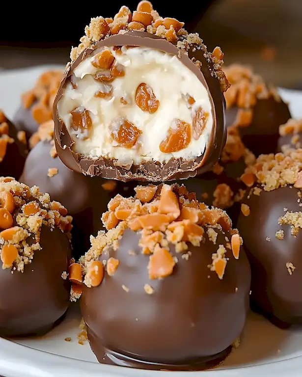 Butterfinger Trüffel: Schoko Karamell Crunch