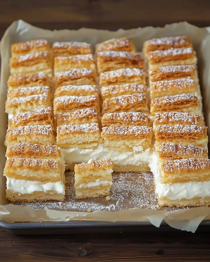 Butterkekskuchen ohne Backen mit Vanillecreme 3 Butterkekskuchen ohne Backen mit Vanillecreme