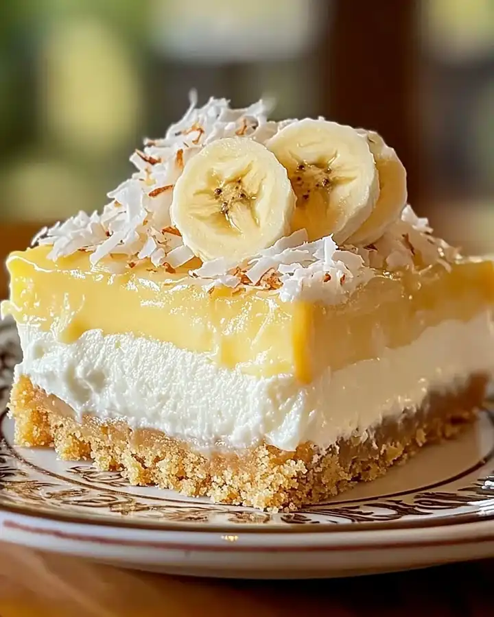 Cremige Bananen-Käsekuchen-Riegel Einfach und Lecker 3 Cremige Bananen-Käsekuchen-Riegel Einfach und Lecker