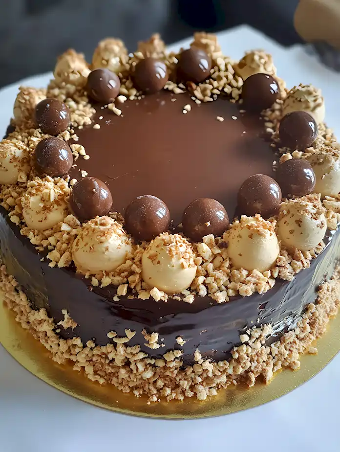 Cremige Ferrero Rocher Torte einfach und schnell selber backen 3 Cremige Ferrero Rocher Torte einfach und schnell selber backen