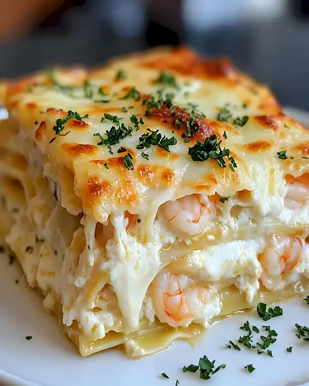 Cremige Garnelen-Lasagne Rezept