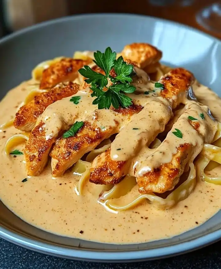Cremige Hähnchen-Nudelpfanne Rezept für Genießer