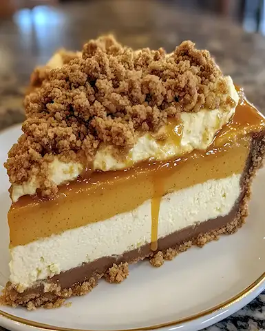 Cremiger Kürbis-Käsekuchen mit Pekannuss-Streuseln 3 Cremiger Kürbis-Käsekuchen mit Pekannuss-Streuseln