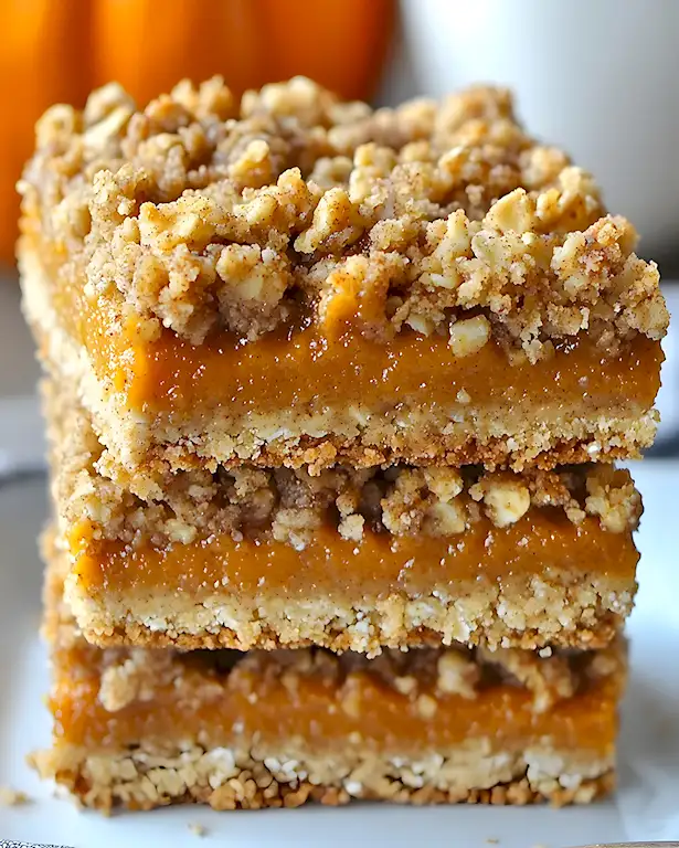 Einfache Kürbis-Streusel-Schnitten für den Herbst 3 Einfache Kürbis-Streusel-Schnitten für den Herbst