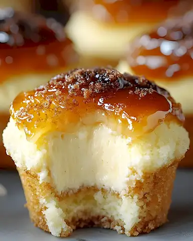 Einfache Vanille Crème Brûlée Käsekuchen Cupcakes 3 Einfache Vanille Crème Brûlée Käsekuchen Cupcakes