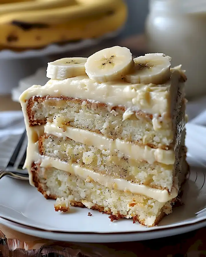 Einfacher Bananenkuchen mit Frischkäse-Frosting 3 Einfacher Bananenkuchen mit Frischkäse-Frosting