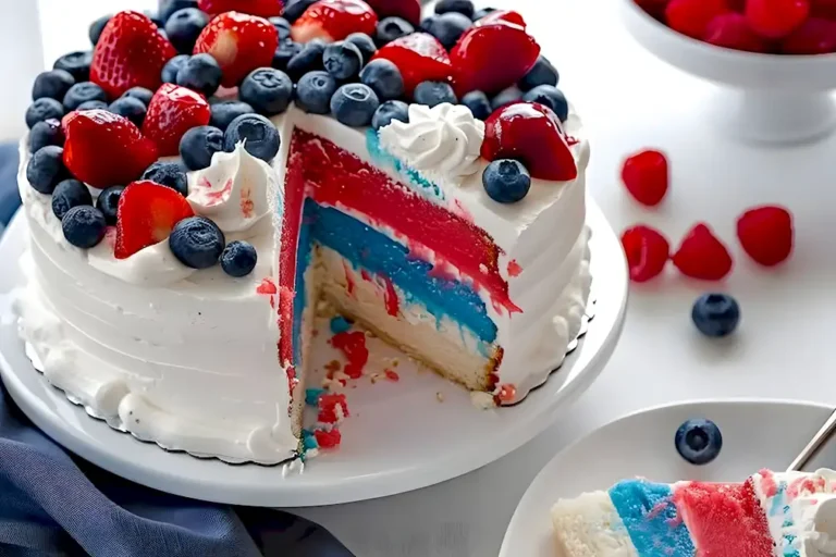 Eiscreme Kuchen Rot Weiß Blau Festlich 3 Eiscreme Kuchen Rot Weiß Blau Festlich
