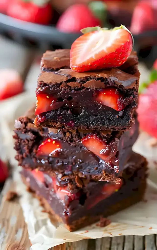 Erdbeer Brownies: Saftig & Schokoladig 3 Erdbeer Brownies: Saftig & Schokoladig