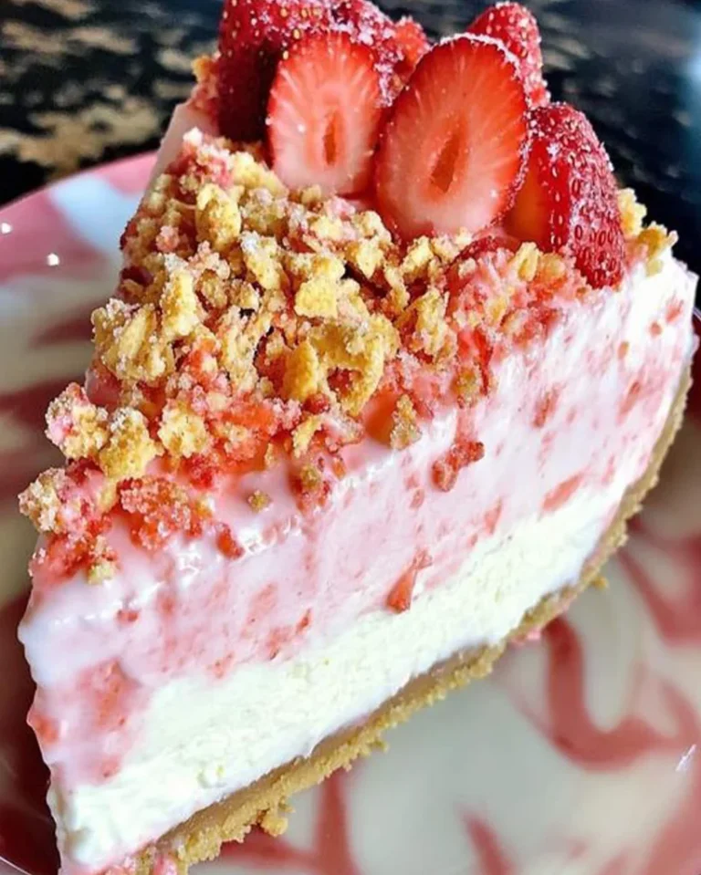 Erdbeer Crunch Käsekuchen Cremiger Genuss ohne Backen 3 Erdbeer Crunch Käsekuchen Cremiger Genuss ohne Backen
