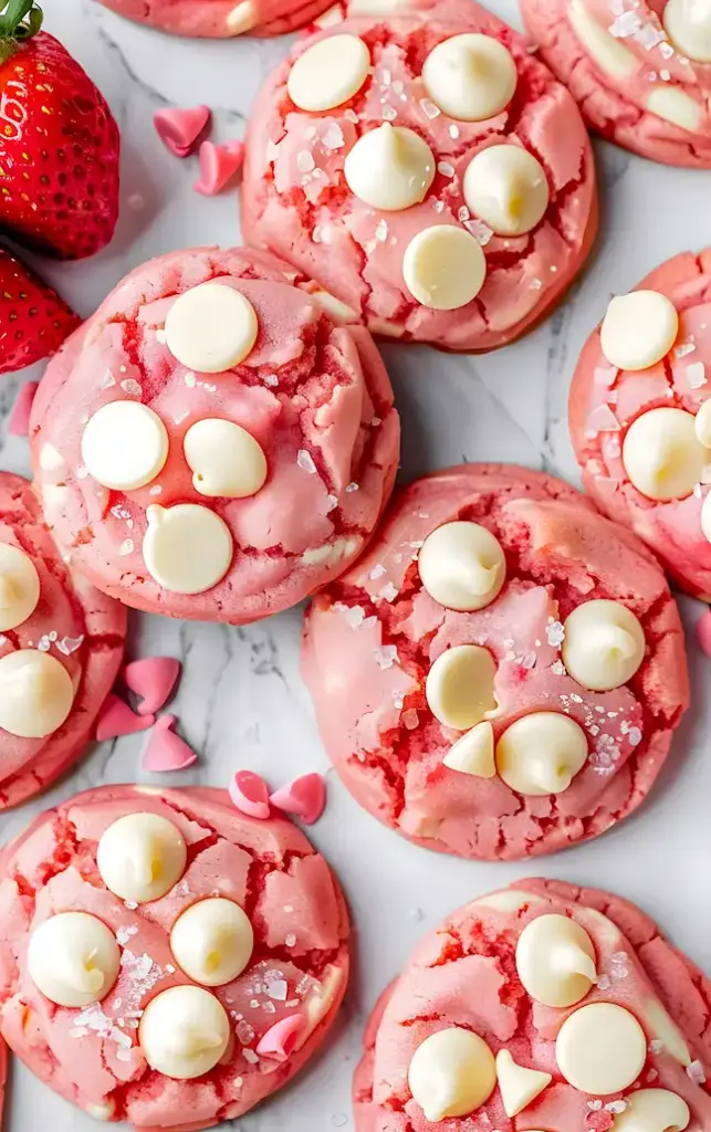 Erdbeer-Käsekuchen-Cookies: Einfach & Lecker 3 Erdbeer-Käsekuchen-Cookies: Einfach & Lecker