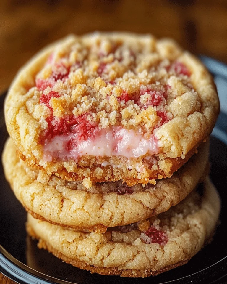 Erdbeer-Käsekuchen-Cookies mit Crunch – Ein Traum! 3 Erdbeer-Käsekuchen-Cookies mit Crunch – Ein Traum!