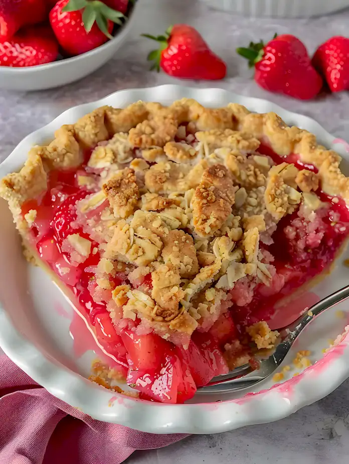 Erdbeer Rhabarber Streuselkuchen Rezept 3 Erdbeer Rhabarber Streuselkuchen Rezept