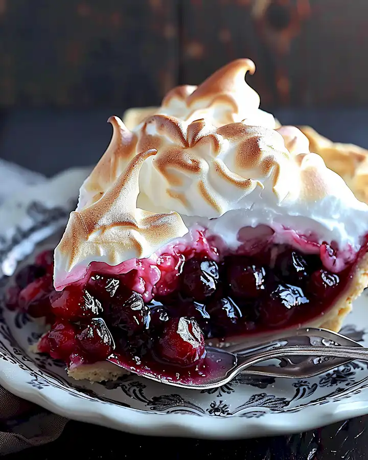 Fruchtige Cranberry Tarte mit Baiserhaube