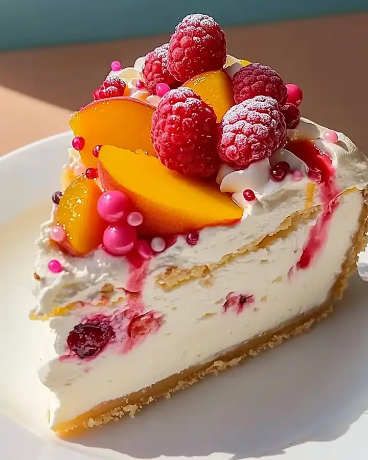 Fruchtiger Beeren-Pfirsich-Cheesecake Einfach Selbst Gemacht 3 Fruchtiger Beeren-Pfirsich-Cheesecake Einfach Selbst Gemacht