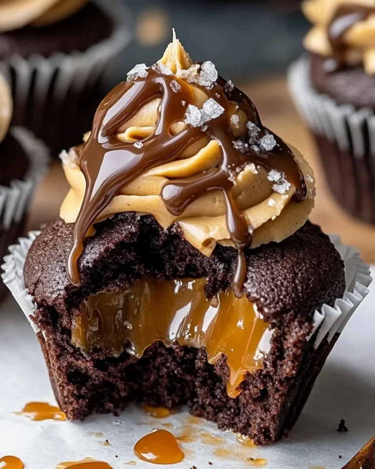 Gesalzene Karamell Schoko Cupcakes Süße Verführung 3 Gesalzene Karamell Schoko Cupcakes Süße Verführung