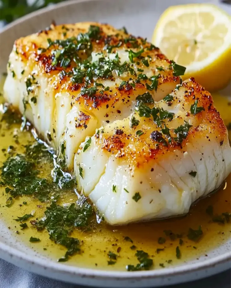 Goldgebratener Kabeljau mit Kräuterbuttersauce | Ein einfaches Gericht 3 Goldgebratener Kabeljau mit Kräuterbuttersauce | Ein einfaches Gericht