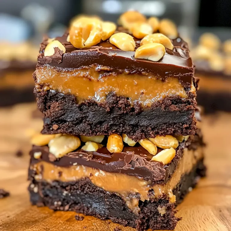 Schokoladige Erdnuss-Karamell-Brownie-Riegel 3 Schokoladige Erdnuss-Karamell-Brownie-Riegel