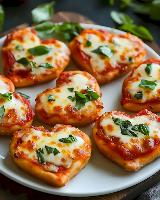 Herzförmige Mini Pizza Rezept Romantisch & Lecker 3 Herzförmige Mini Pizza Rezept Romantisch & Lecker