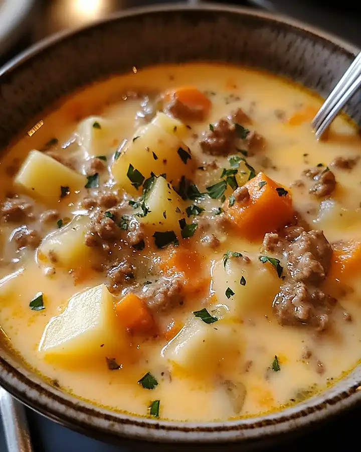 Herzhafte Hamburger Suppe Einfach und Schnell Gekocht 3 Herzhafte Hamburger Suppe Einfach und Schnell Gekocht