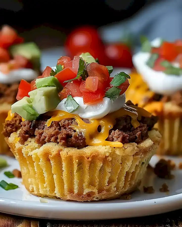 Herzhafte Taco Cupcakes: Das ultimative Rezept 3 Herzhafte Taco Cupcakes: Das ultimative Rezept