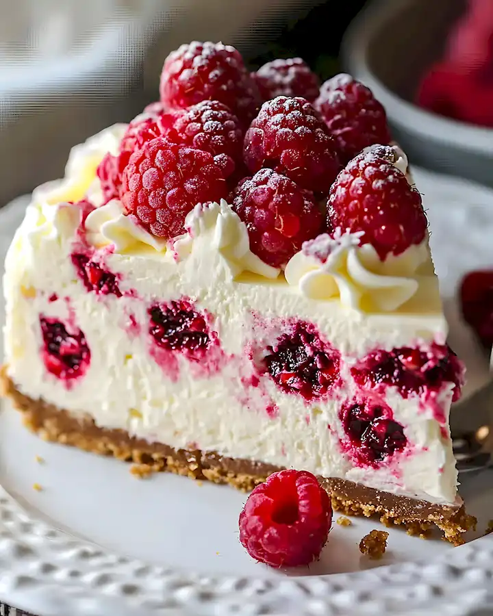 Himbeer-Käsekuchen mit weißer Schokolade einfach backen 3 Himbeer-Käsekuchen mit weißer Schokolade einfach backen