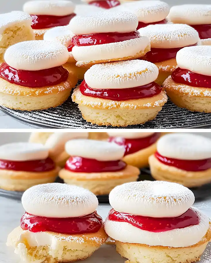 Himbeer Küsschen: Zarte Plätzchen, die einfach gelingen. 3 Himbeer Küsschen: Zarte Plätzchen, die einfach gelingen.