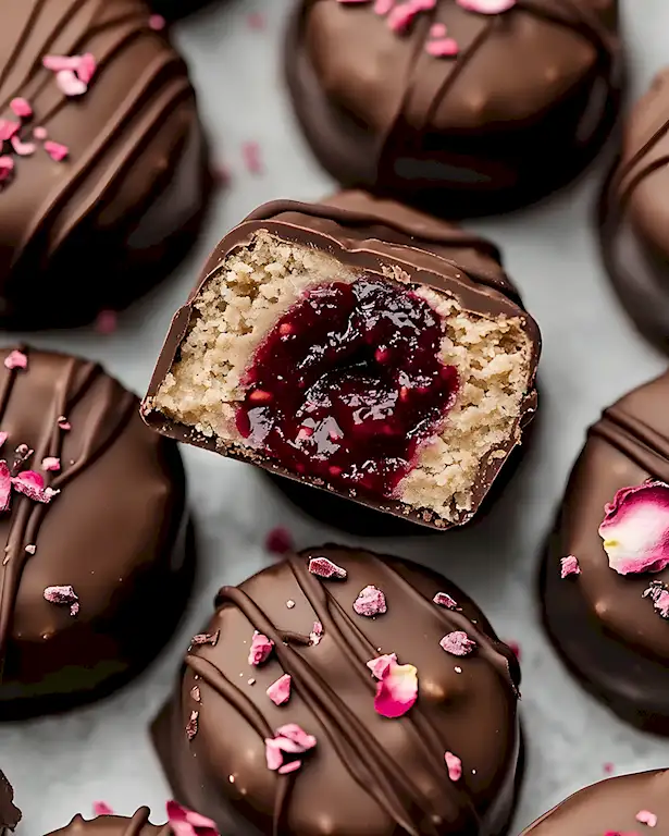 Himbeer Rosen Pralinen Rezept Zart Schokoladig